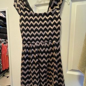 Grayson black and gold dress